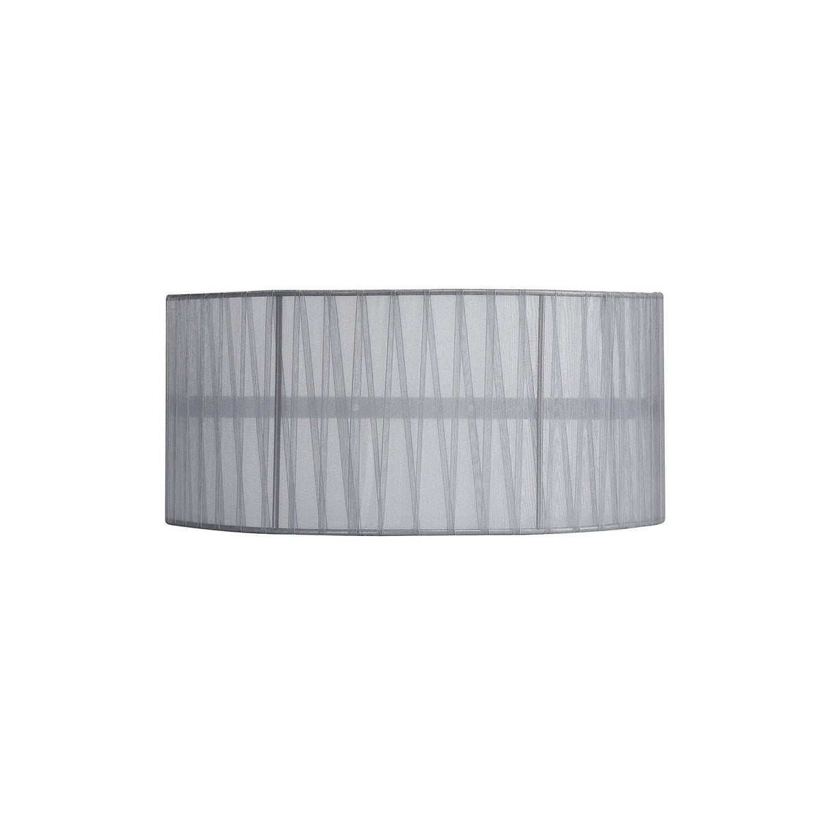 Freida Organza Wall Light Lampshade - Grey, 35 x 16cm