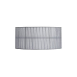 Freida Organza Wall Light Lampshade - Grey, 35 x 16cm