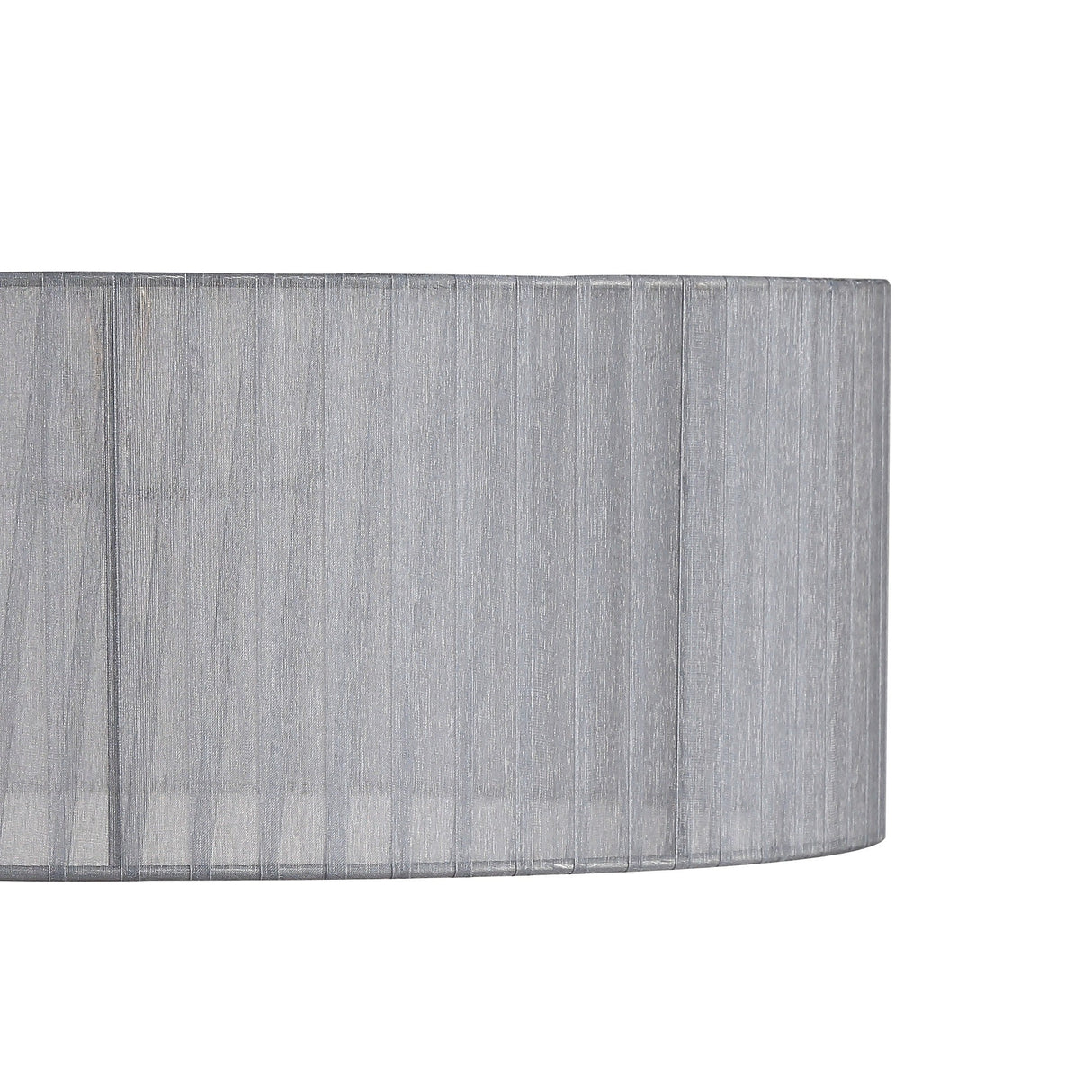 Freida Organza Pendant/Ceiling Light Lampshade - Grey, 50 x 18cm