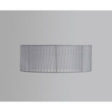 Freida Organza Pendant/Ceiling Light Lampshade - Grey, 50 x 18cm