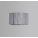 Freida Organza Table Lamp Lampshade - Grey, 30 x 18cm