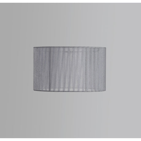 Freida Organza Table Lamp Lampshade - Grey, 30 x 18cm