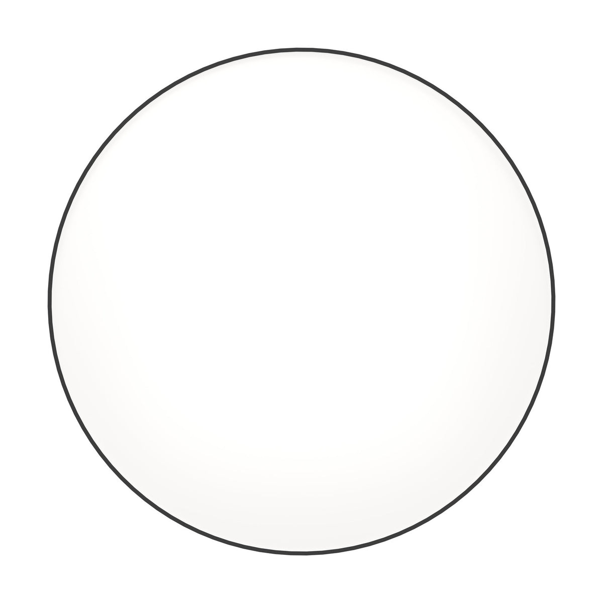 Frelvine Smart LED Flush Ceiling Light 69cm in Black, a slim round drum-shaped fixture with a black plastic body and white diffuser, shown on a plain white background.