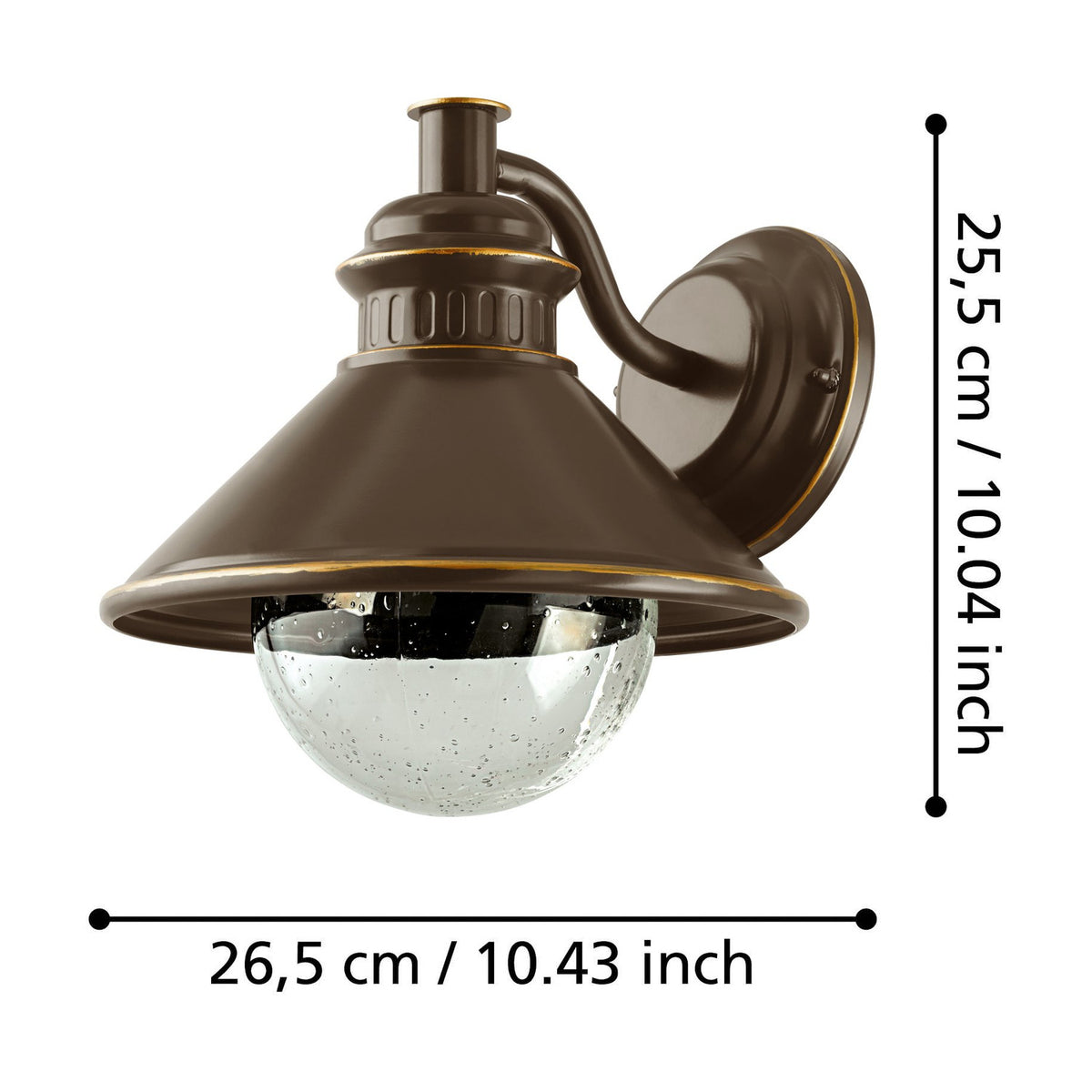 Frilvora Outdoor Wall Light - Brown & Copper