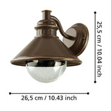 Frilvora Outdoor Wall Light - Brown & Copper