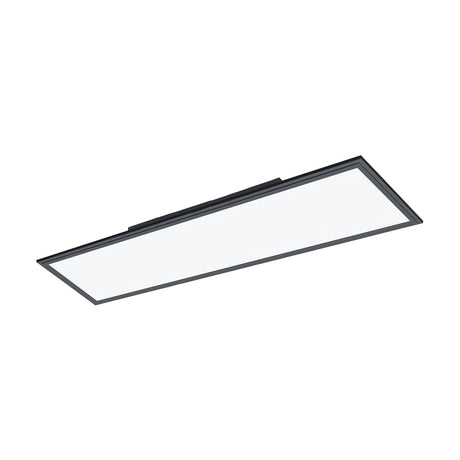Frinarne LED Panel Light, a rectangular 120 x 30cm ceiling fixture with white diffuser in a slim black aluminium frame, shown on a plain white background.
