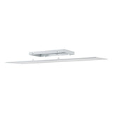 Frinarne LED Panel Light, white rectangular ceiling fixture with mounting bracket and diffuser panel shown separately, 120 x 30cm, on a plain white background.