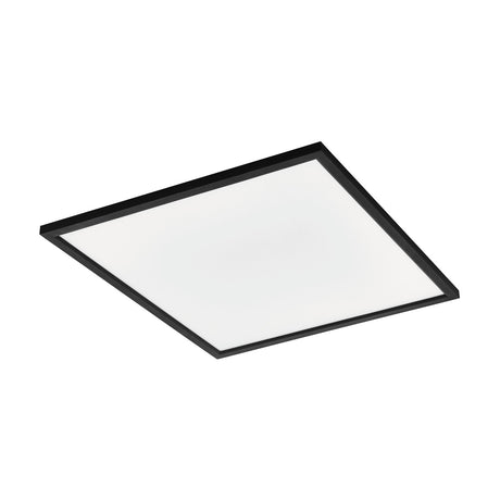 Frinarne Smart LED Panel Light, a square 59.5 x 59.5cm flat ceiling fixture with a slim black aluminium frame and white plastic diffuser, shown at an angle on a plain white background.