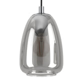 Frolena Smoked Glass Linear Pendant Light - Chrome
