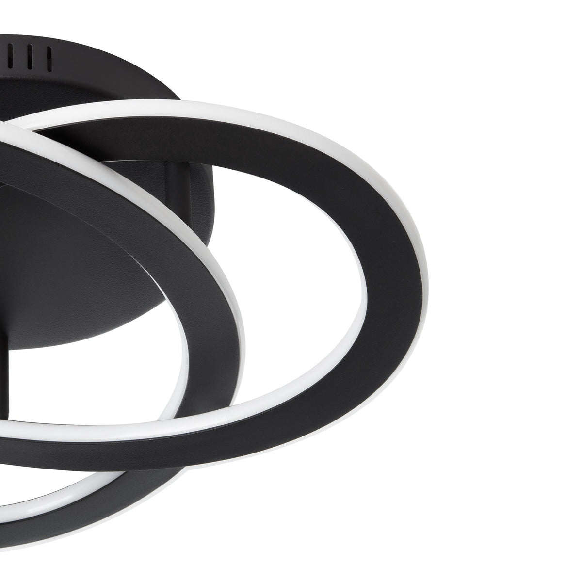 Frolmine LED Flush Ceiling Light - Black
