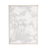 Slim Rectangular Metal Photo Frame with Easel Back - Silver