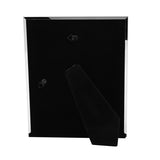 Slim Rectangular Metal Photo Frame with Easel Back - Silver