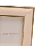 Rectangular Velvet Photo Frame with Easel Stand - Cream
