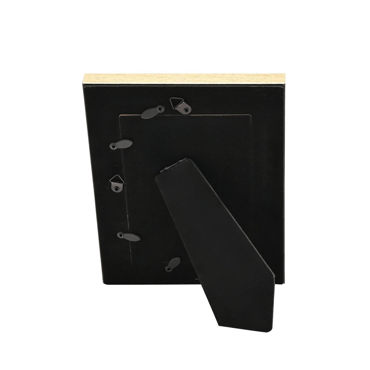 Rectangular Velvet Photo Frame with Easel Stand - Cream