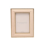 Rectangular Velvet Photo Frame with Easel Stand - Cream