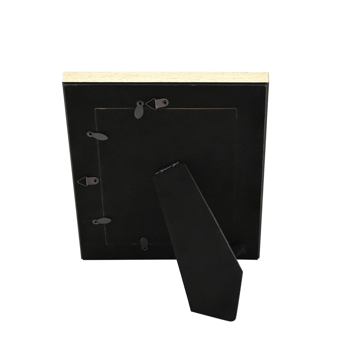 Rectangular Velvet Photo Frame with Easel Stand - Cream