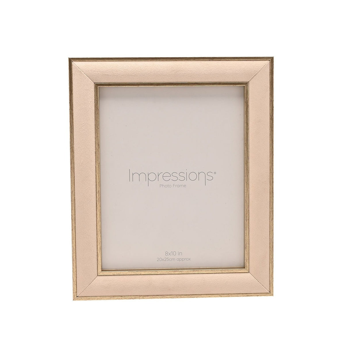 Rectangular Velvet Photo Frame with Easel Stand - Cream