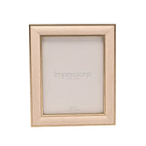 Rectangular Velvet Photo Frame with Easel Stand - Cream