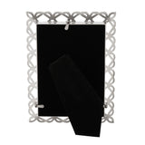 Freestanding Looping Heart Design Metal Photo Frame - Silver