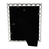 Freestanding Looping Heart Design Metal Photo Frame - Silver