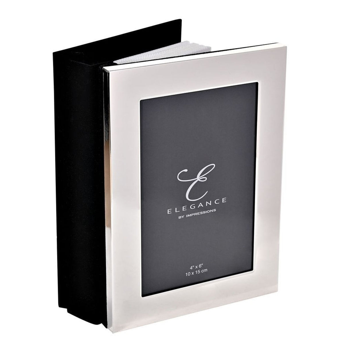 Shiny Silverplated Metal Album Photo Frame 6 x 4in - Silver