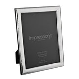 Narrow Rock Wood Back Photo Frame 7 x 5in Made in Italy - Silver