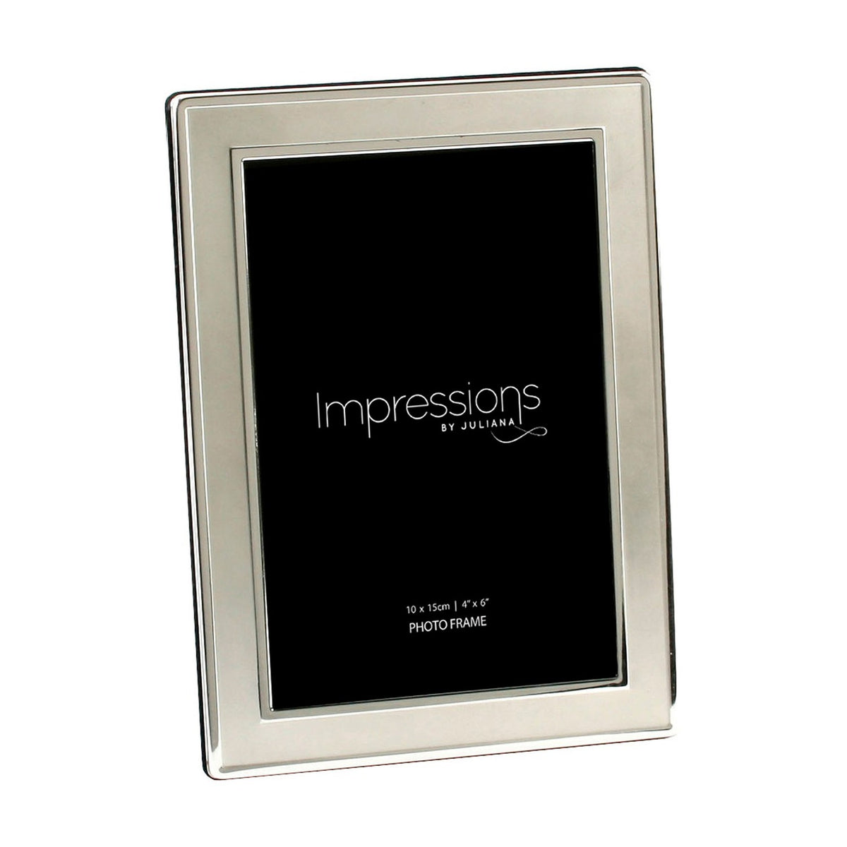 Plain Satin Silverplated Metal Photo Frame 6 x 4in - Silver