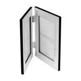 Shiny Wave Satin Silverplated Double Photo Frame 6 x 4in - Silver
