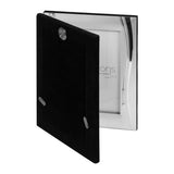Shiny Wave Satin Silverplated Double Photo Frame 6 x 4in - Silver