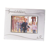 Grandchildren Silverplated Photo Frame 6 x 4in Landscape - Silver