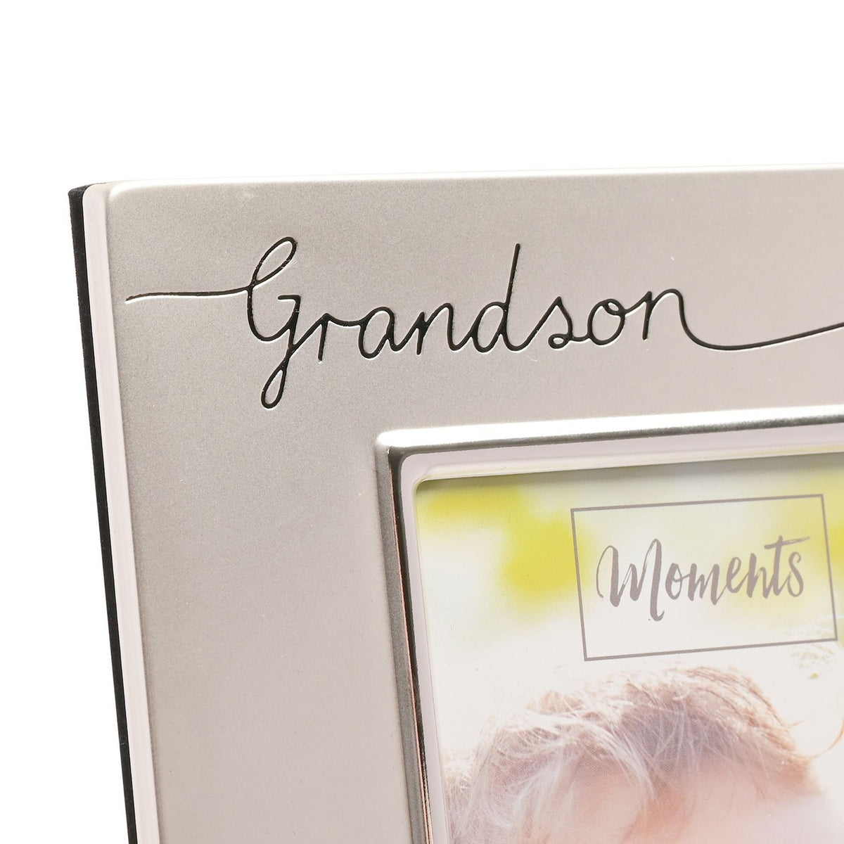 Grandson 2 Tone Silverplated Photo Frame 6 x 4in - Silver