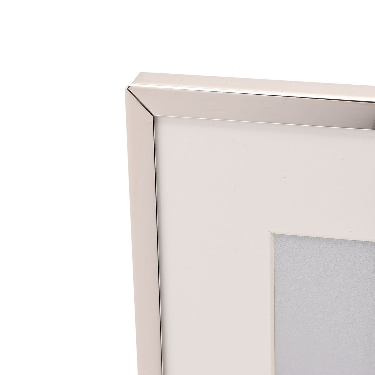 4 Aperture Metal Plated Photo Frame with Mount - Silver