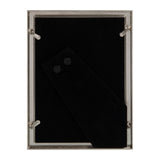 Metal Plated Faux Shagreen Photo Frame with Stand - Grey