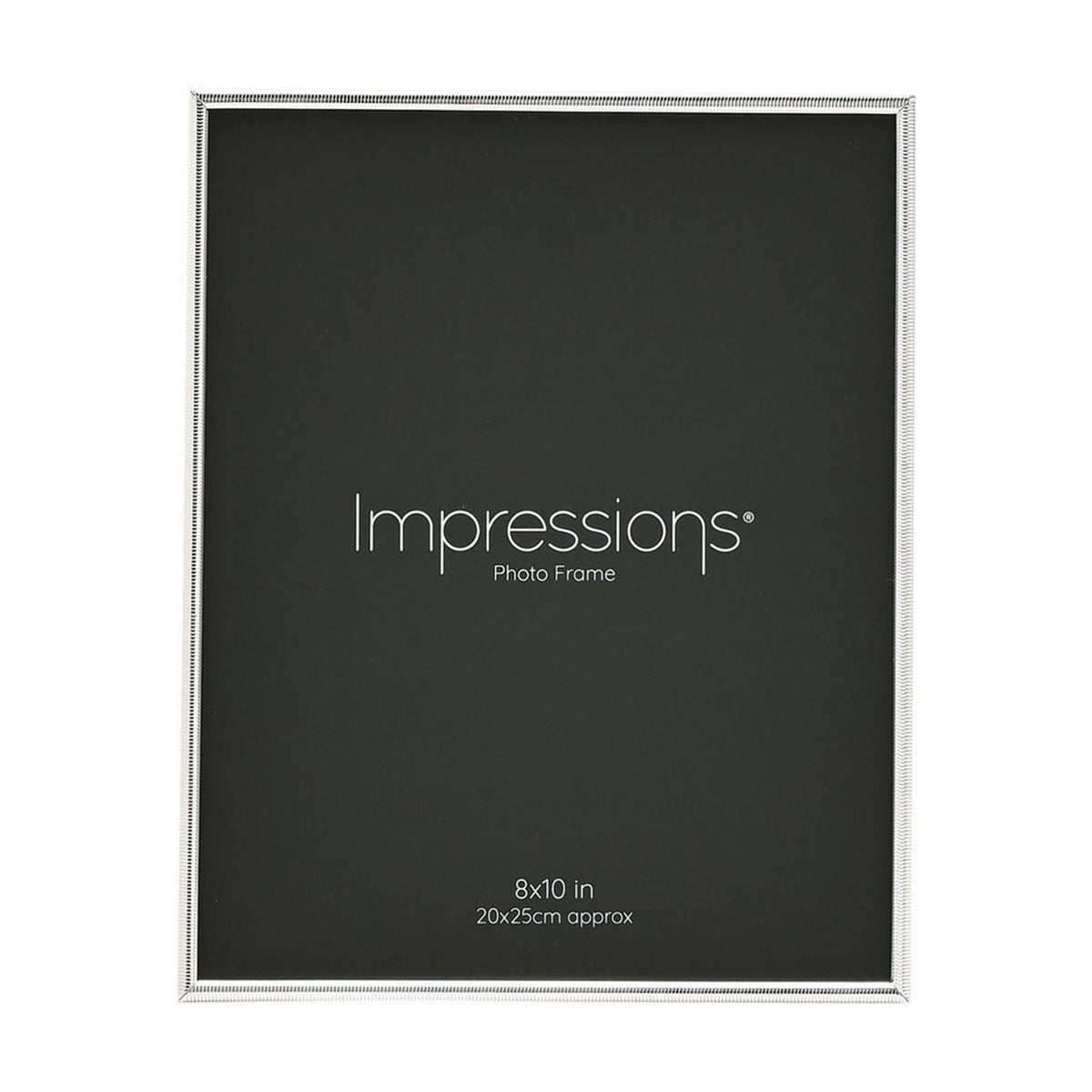 Silverplated Slim Edge Metal Photo Frame 10 x 8in - Silver