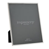 Silverplated Slim Edge Metal Photo Frame 10 x 8in - Silver
