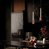 Fugaz LED Pendant Light 7W 3000K - Sand Black & Rose Gold