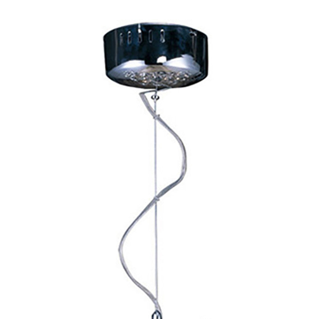 Fusion 10 Light Crystal Linear Suspension Light - Polished Chrome