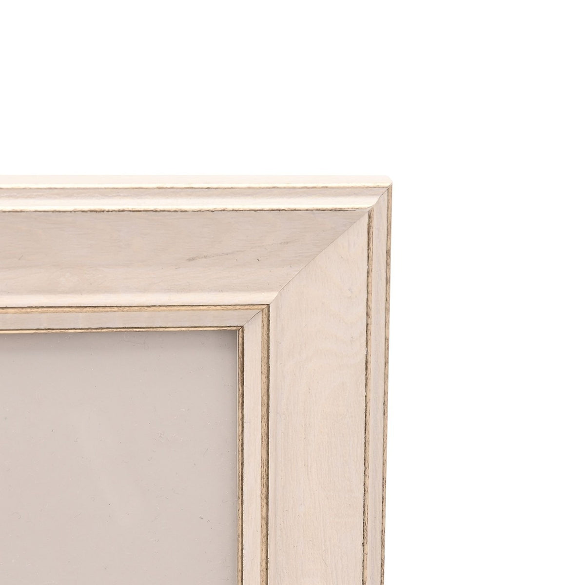 Chamfered Edge Plastic Photo Frame 10 x 8in - Off White