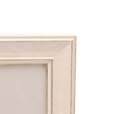 Chamfered Edge Plastic Photo Frame 10 x 8in - Off White