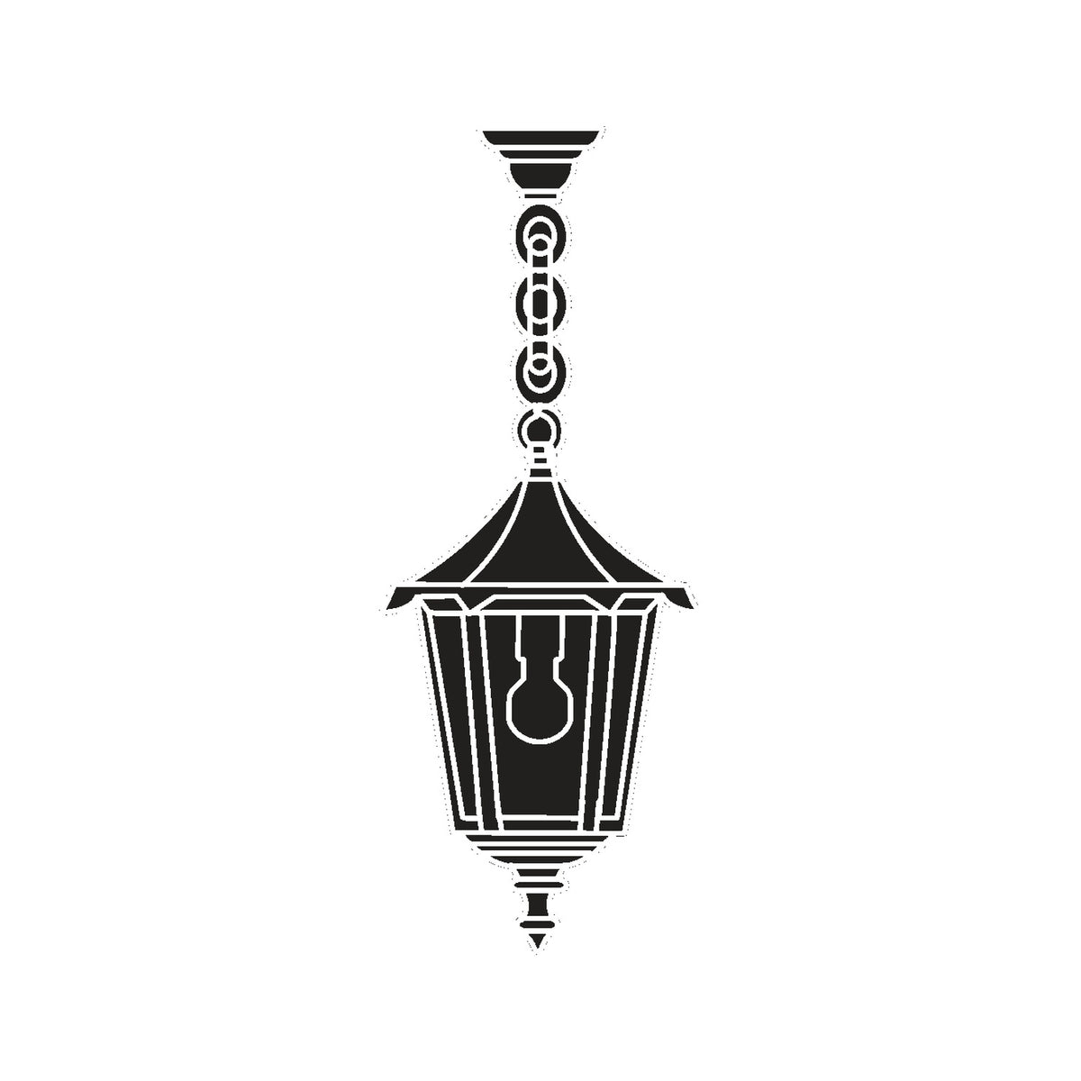 Gable Copper Top Outdoor Pendant Light