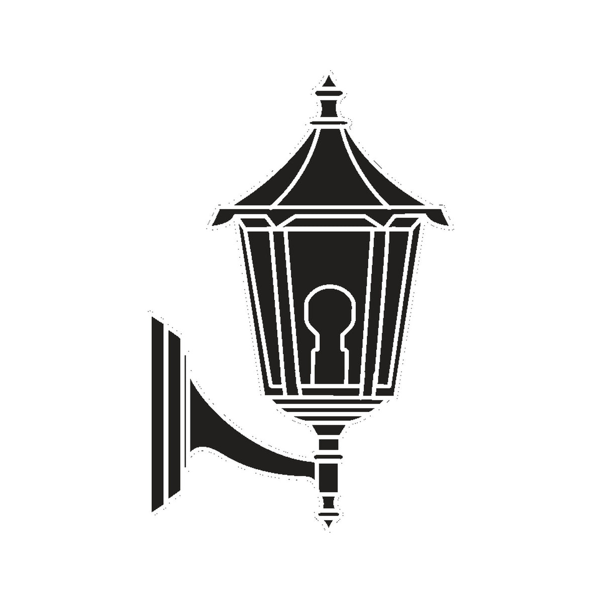Gable Copper Top Outdoor Wall Lantern