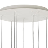 Galaxia 9 Light Round Cement Cluster Pendant Light - Multicoloured