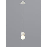 Galaxia 12cm Round 1 Light Pendant Light - White