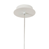 Galaxia 12cm Round 1 Light Pendant Light - White & Grey