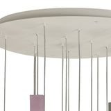 Galaxia 15 Light Square Cement Cluster Pendant Light - Multicoloured