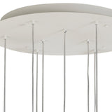 Galaxia 9 Light Square Cement Cluster Pendant Light - Multicoloured