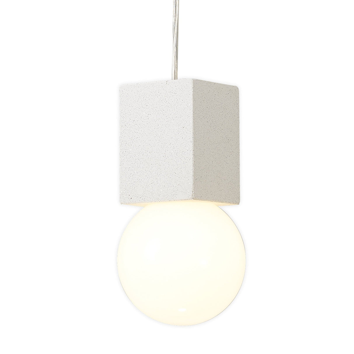 Galaxia 12cm Square 1 Light Pendant Light - White