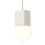 Galaxia 12cm Square 1 Light Pendant Light - White