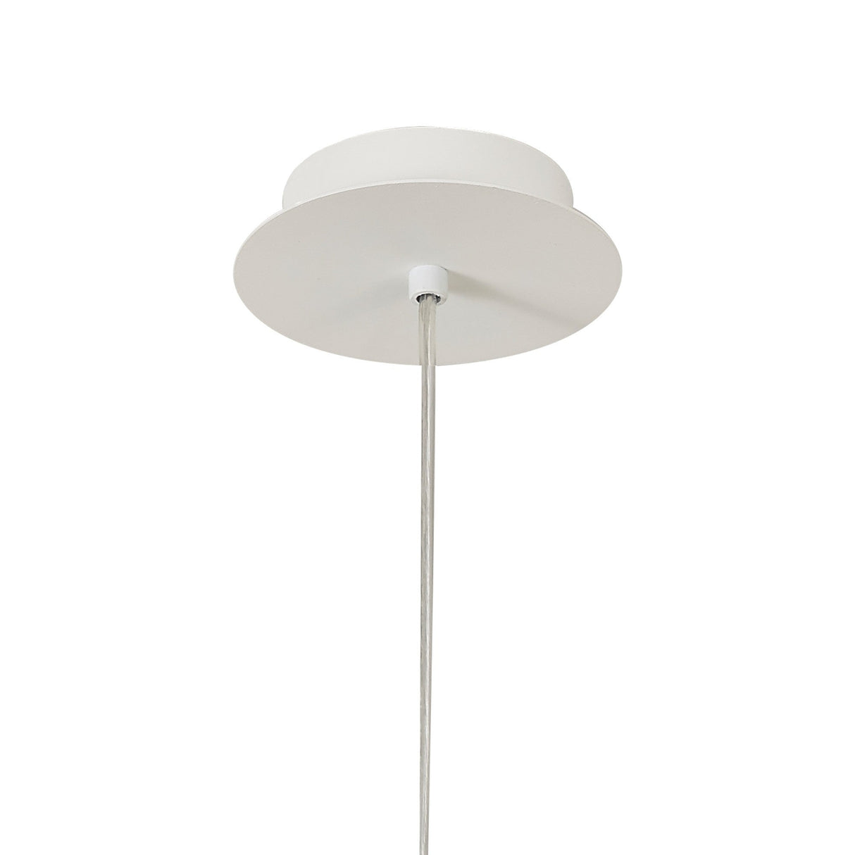 Galaxia 12cm Square 1 Light Pendant Light - White & Grey