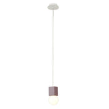 Galaxia 12cm Square 1 Light Pendant Light - White & Red